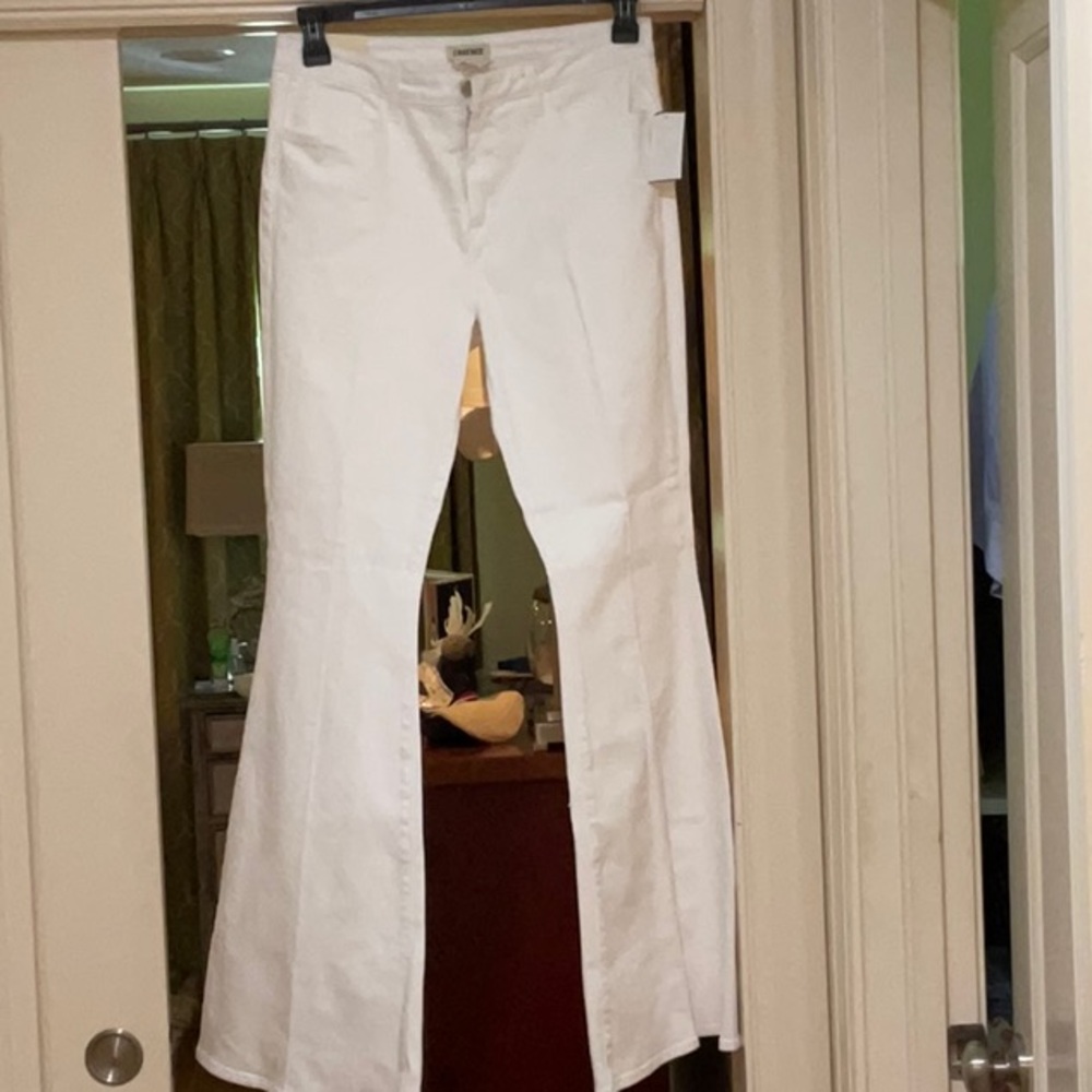 White Flared Pants